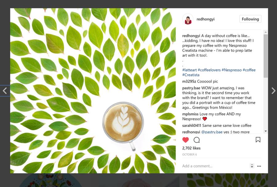 Nespresso: Creatista: “Why make coffee when you can make art”